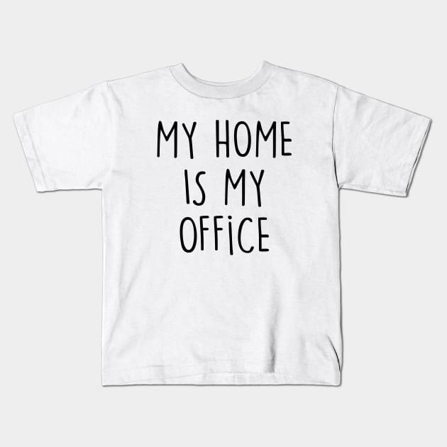 HOME OFFICE Kids T-Shirt by eyesblau